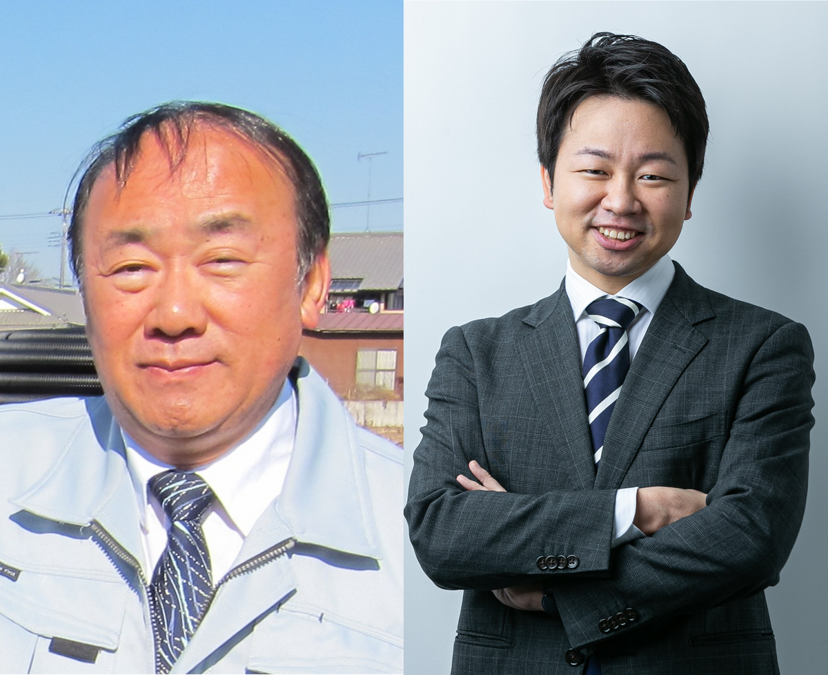 暗渠排水　親子三代